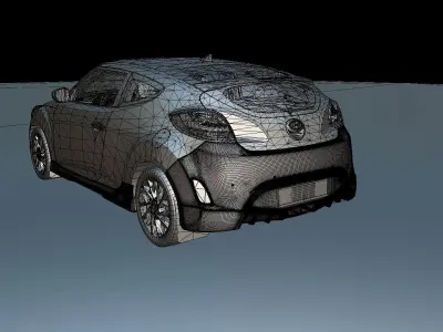 Hyundai Veloster 2011 GDI OEM Body Kit AA016 3D model