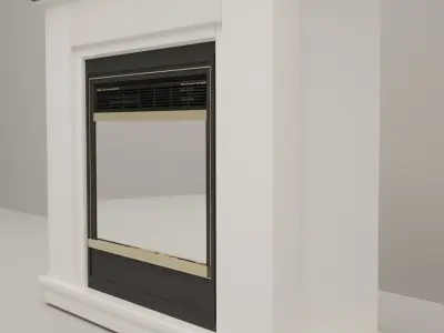 Fireplace electric 3D model