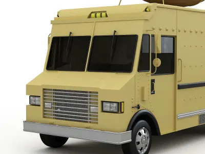Hot Dog Truck 3D model