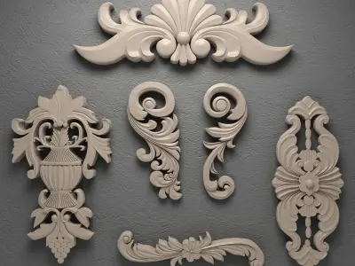 Decorative Plaster 3D model buy