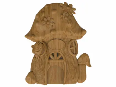 Carved panel painting STL 3D model 28
