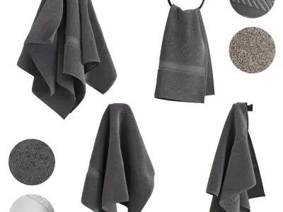 Hanging Towel Set 3D model