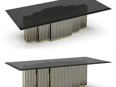 Luxxu Bellegio Luxury Dining Table 3D model