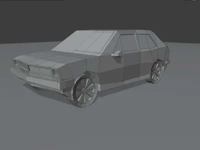 Car model Free low-poly 3D model