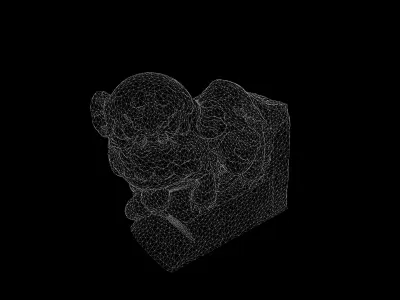 Anydrafts Statue 02 Low-poly 3D model