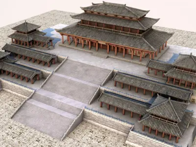 Chinese palace 3D model