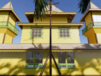 Grand Mosque of the Sambas Sultanate Palace 3D model