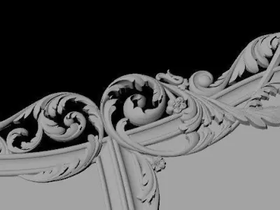bed headboard 3D model