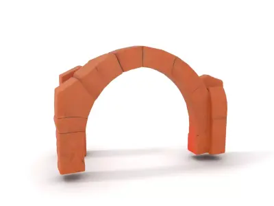Rustic Brick Arch model pack Low-poly 3D model