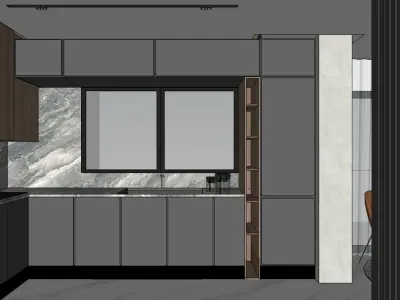 sketchup modern interior design  apartement  3D model