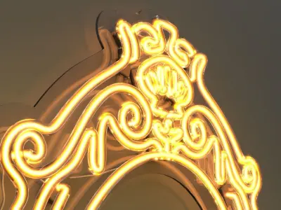 Picture Frame 3 - Neon Sign 3D model