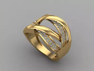 Women Ring 3DM Womens Ring 3d models 3D print model 3D print model 47
