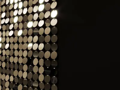  sequins decorative wall 01 3D model