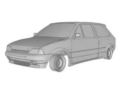 CITROEN AX SPORT 3D print model