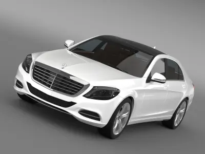 Mercedes Benz S 400 Lang Hybrid V222 2016 3D model