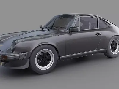 Porsche 911 SC Coupe Low-poly 3D model