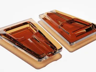 Cigar Ashtray Low-poly 3D model