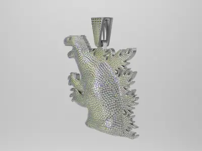 Diamond Dragon Pendant Free 3D print model