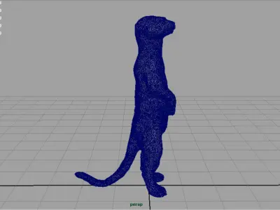 Meerkat Low-poly 3D model