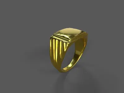 High-Quality 3D Ring Model Pack 4 Low-poly 3D model