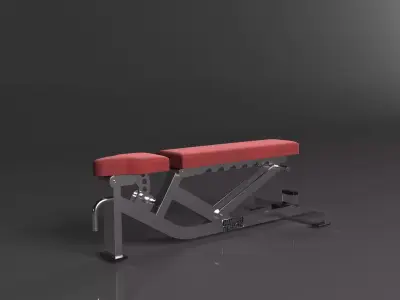 Life Fitness Hammer Strength Multi Adjustable Bench 3D model