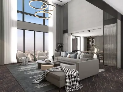 Duplex Apartment Interior 3D model