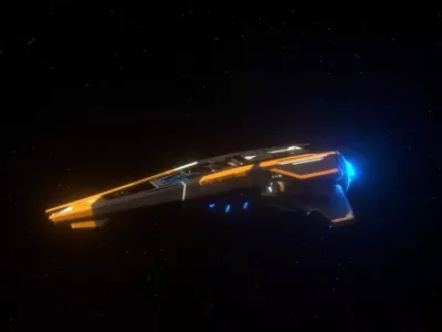 Peregrine Racing Spacecraft Free 3D model