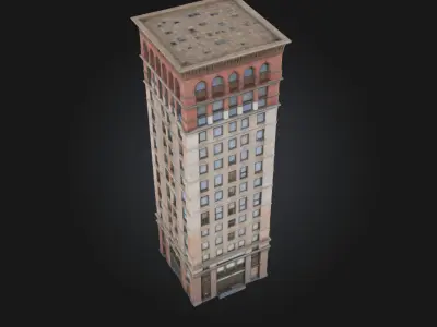The Tower of Elegance  Graceful Architecture in Vertical Form 3D model