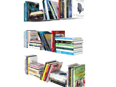 110 different books 1 3D model