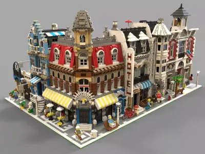 Lego City Low-poly 3D model