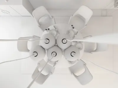 Table chair decorative SET 100 3D model