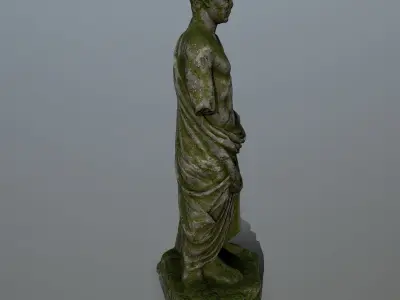 statue 5 roman Low-poly 3D model
