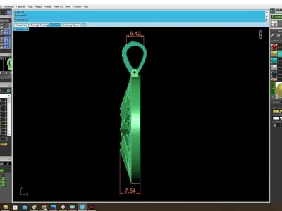 Luxury Sunburst Diamond Pendant 3D Model 4013 3D print model