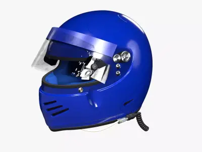 Bieffe Predator Racing Helmet 3D model