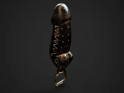 Balinese bottle opener Low-poly 3D model