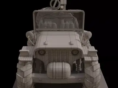 Metal Slug Jeep 3d modeling 3D model