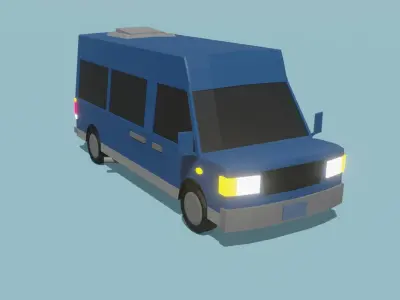 Low Poly Vehicle Pack Low-poly 3D model