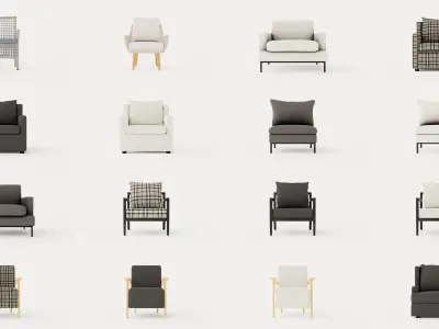 Collection of Armchairs - 85 Models