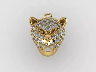 deer lion tiger fox animal 3dm printable ready gems 3D print model