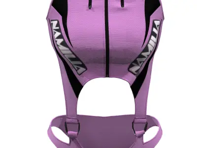 Set of three sports clothes 3D model