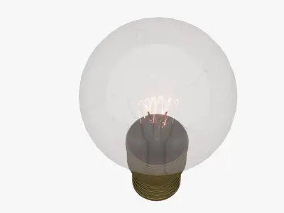 Vintage light bulb 3D model