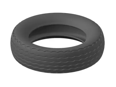 Plastic Exquisite Automotive Tyre Toy 3D model