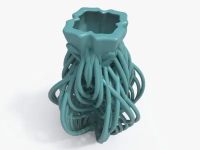 String Flower Vase 3D print model