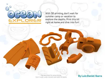 Ocean Explorer Diving toy kit Free 3D model