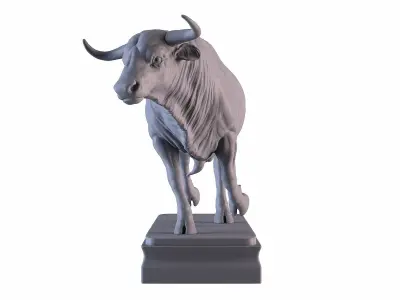 Bull Statue 3D print model