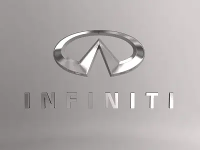Infiniti car logo keychain 3d model  3D model
