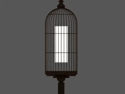 Bird cage lamp 3D model