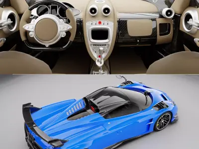 Pagani Huayra Roadster 2020 3D model