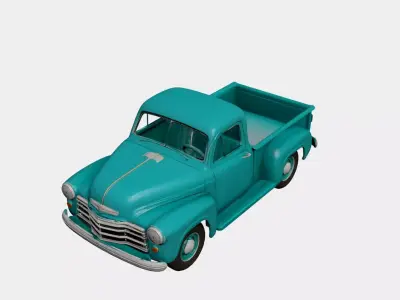 1950s Early Vintage Pickup 3D model 3D model