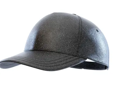 Leather Baseball Cap 3D model